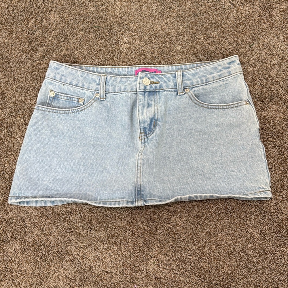Edikted Jean mini skirt.